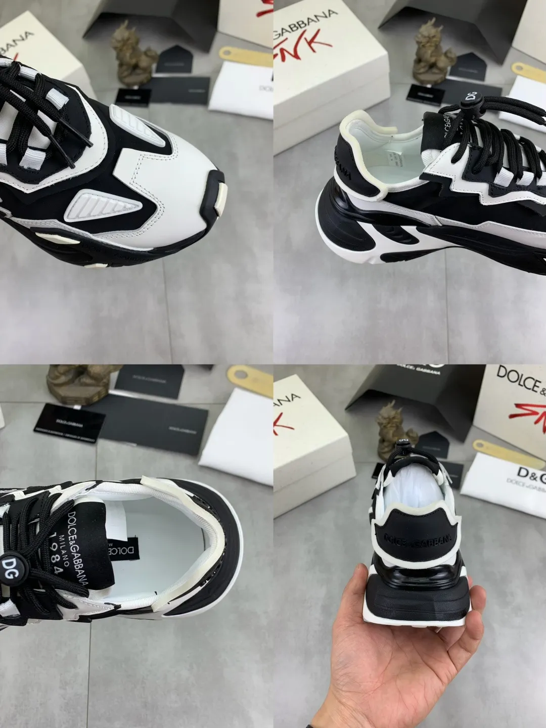 Men's shoes 💰P560💰 [New style] top original quality, synchronized with "DOLCE&GABBANA [Dolce & Gabbana] ~ high quality." effect. Low-cut casual DG men's shoes, loved by many celebrities, using high-end imported first-layer calfskin splicing design + cowhide feet, simple and elegant, perfectly interpreting the latest inspiration for shoes, classic and fashionable integration. Luxurious dreams, driving fashion, suitable for drivers, lightweight and comfortable, light and breathable for outdoor travel, high-end quality Trustworthy, 4️⃣colors🉑️ to choose from! Code number: 38-46